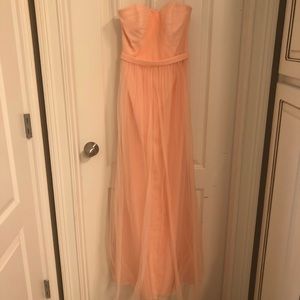 Peach (Bellini) Bridesmaid Gown Size 0